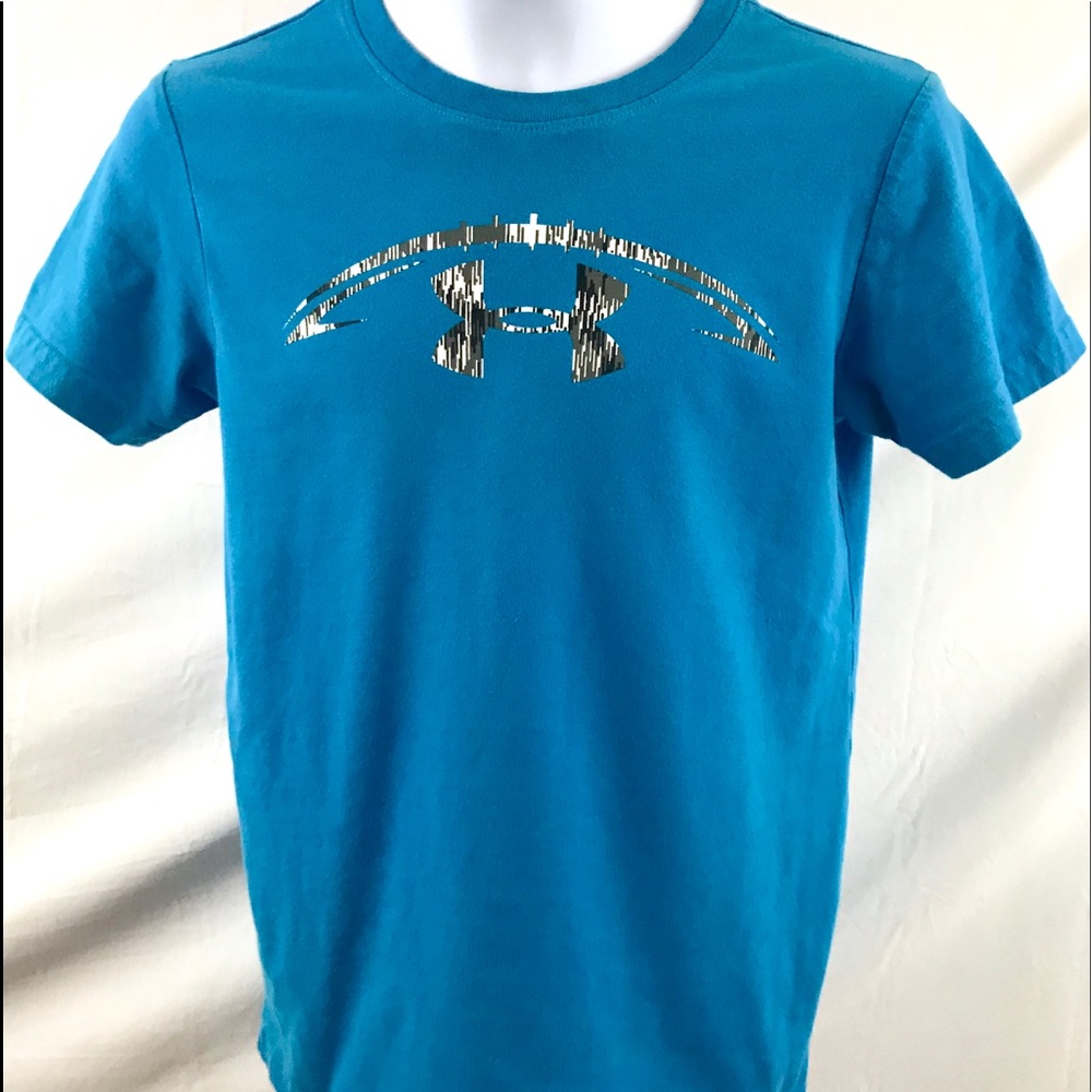 Under Armour Boys Youth Sm. Blue graphic t shirt